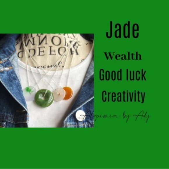 White jade Victorian silver gem ring/purity and joy healing crystal - Picture 7 of 9
